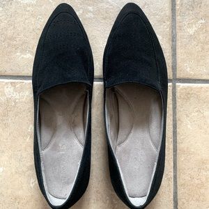 Black Aerosoles Pointed Flats Black Size 9